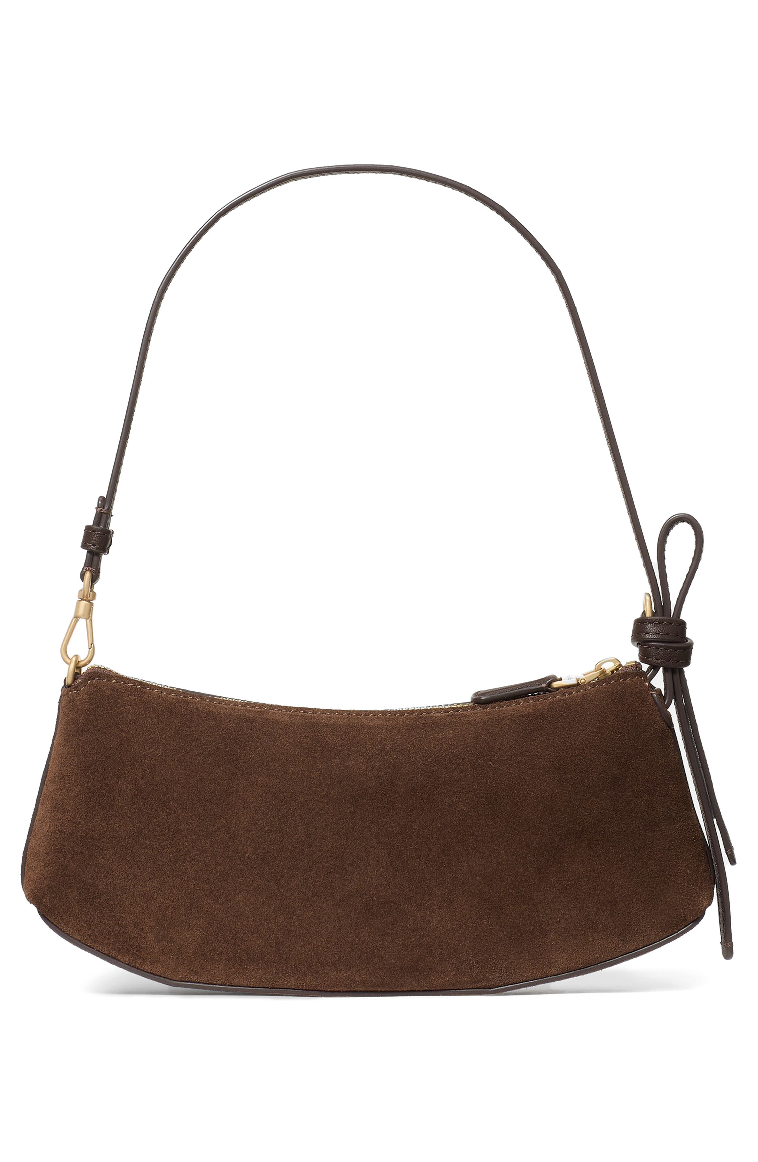 Kate Spade New York loop suede pochette bag, Alternate, color, 