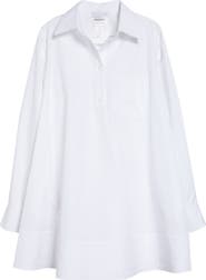 Stella McCartney Long Sleeve Poplin Mini Shirdress