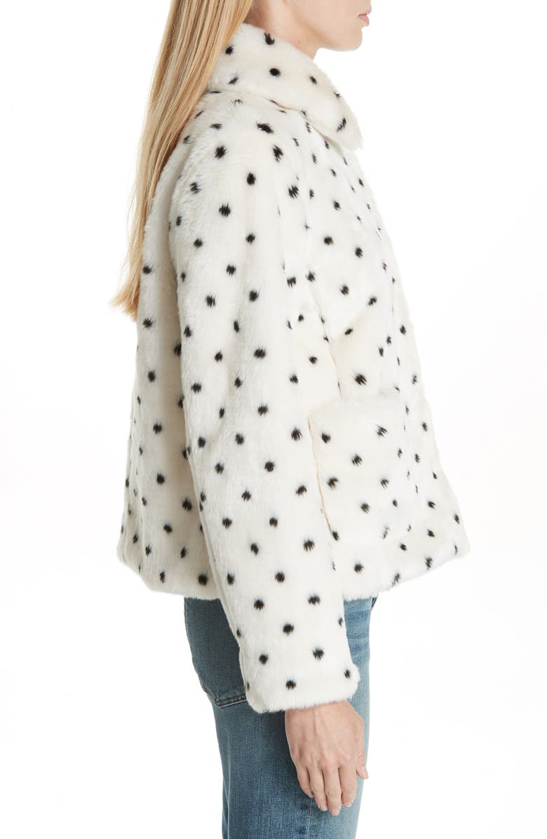 La Vie Rebecca Taylor Faux Fur Coat, Alternate, color, 