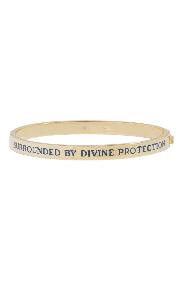 Alex and Ani Divine Protection Hinge Cuff Bracelet, Main, color, 