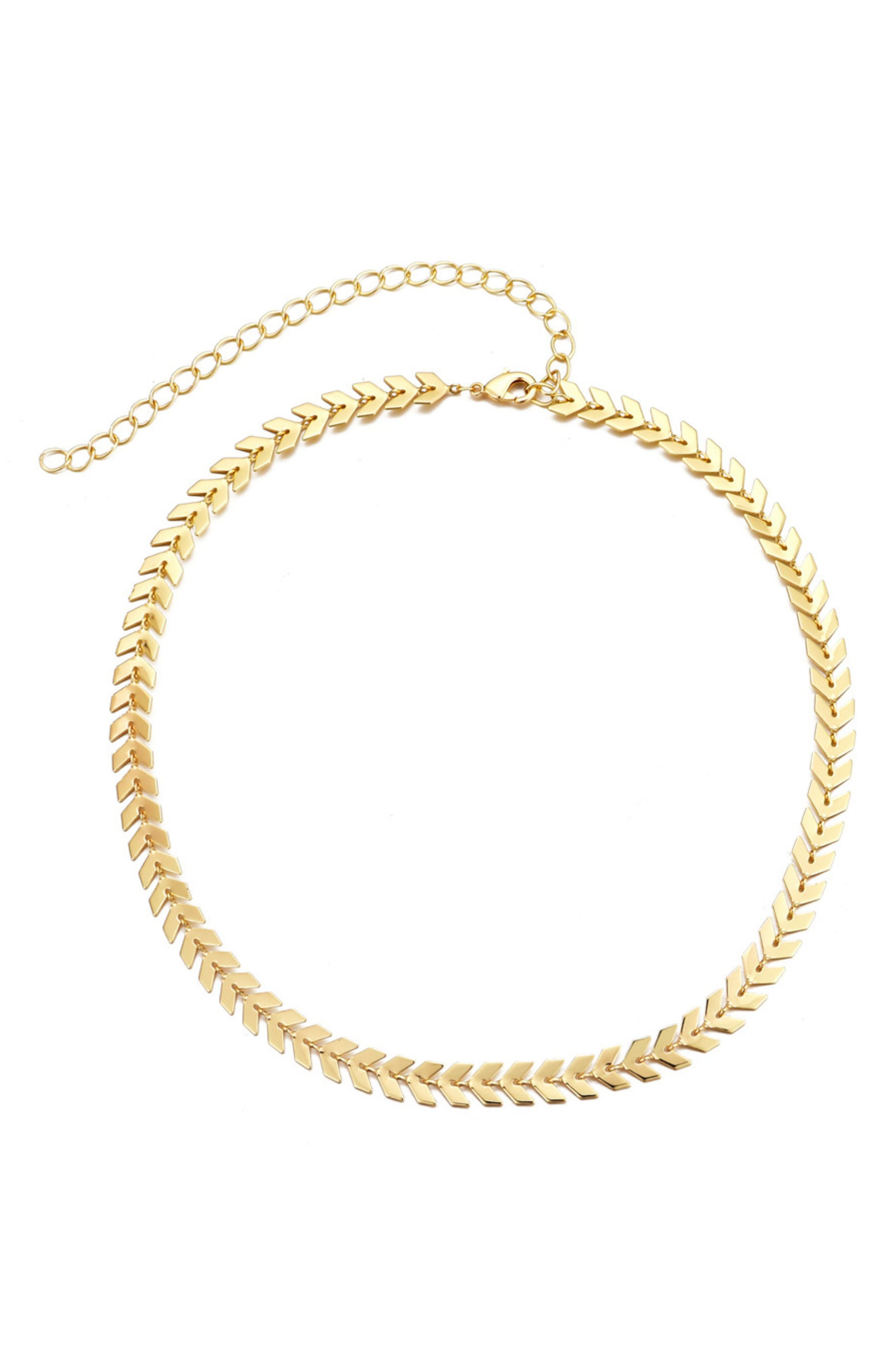 Adornia Fishtail Chain Necklace