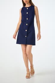 Trina Turk Cristas Button Front Tailored Dress