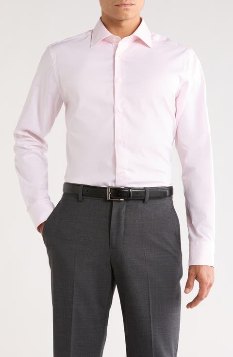Dream Pink Cotton Stretch Twill Dress Shirt (Nordstrom Exclusive)