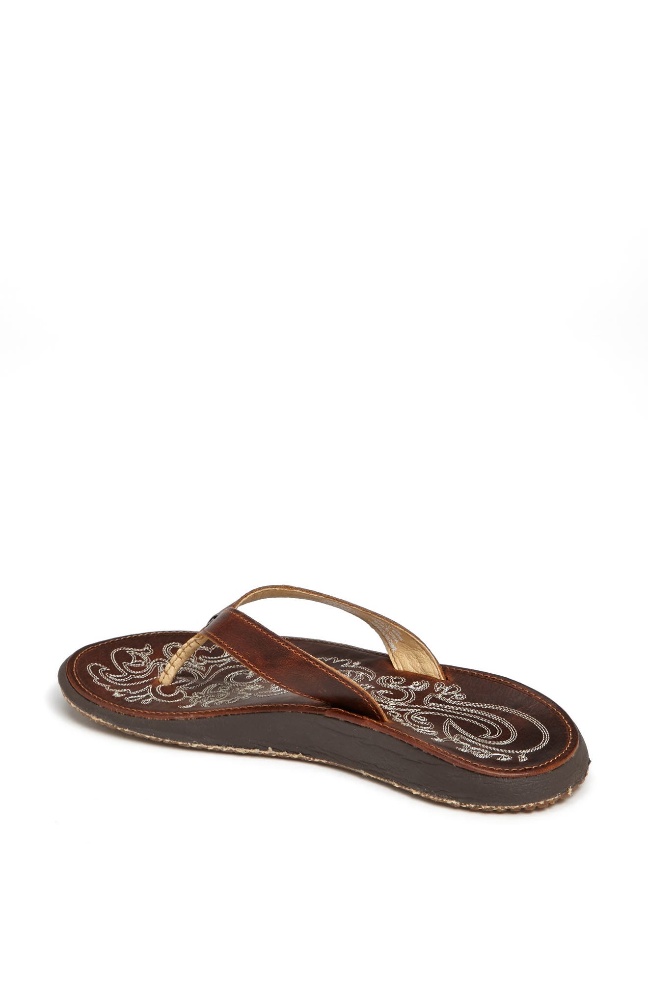 OluKai Paniolo Flip Flop, Alternate, color, Natural/ Natural