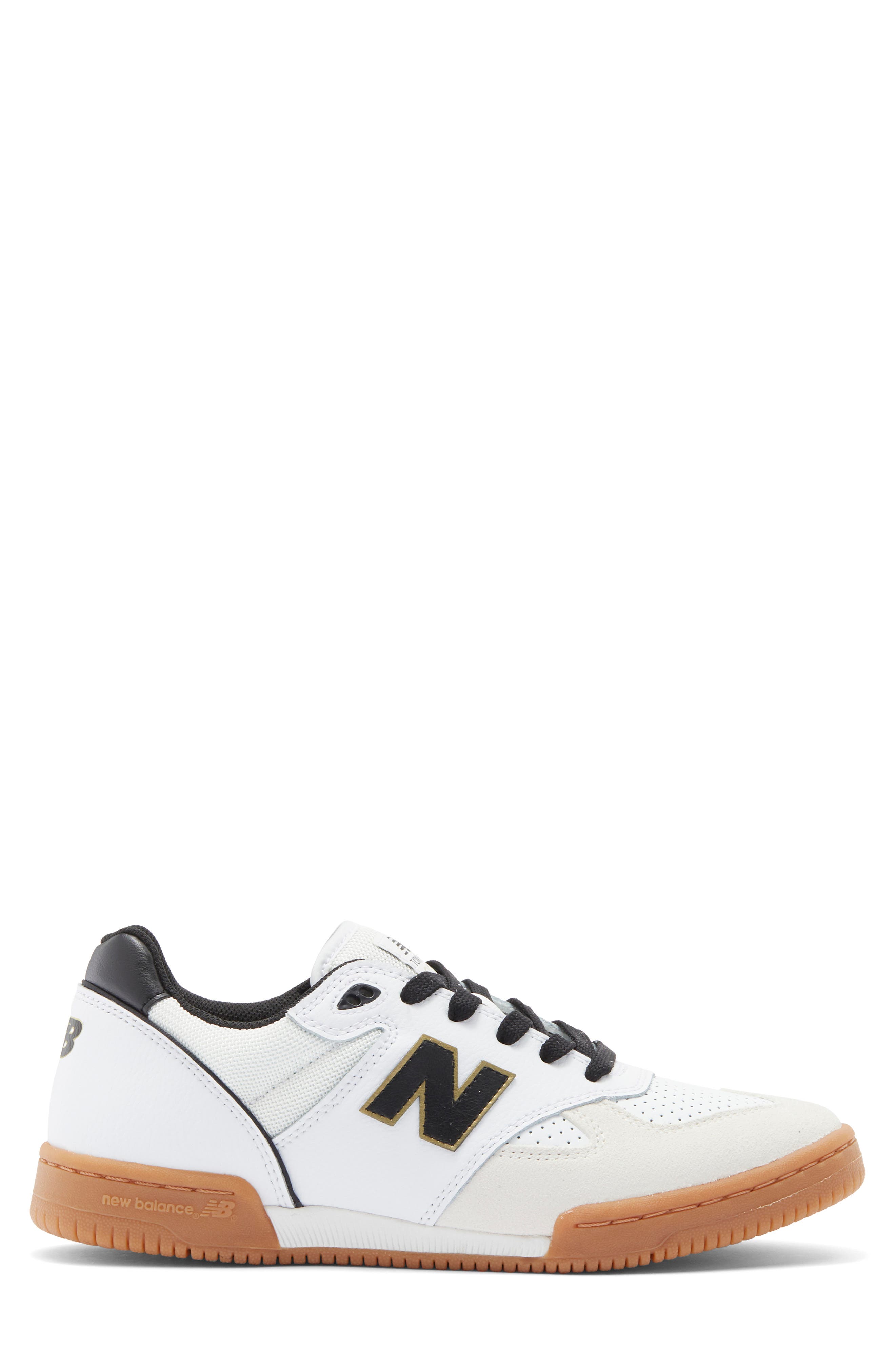 New Balance 600 Sneaker, Alternate, color, White/ Black