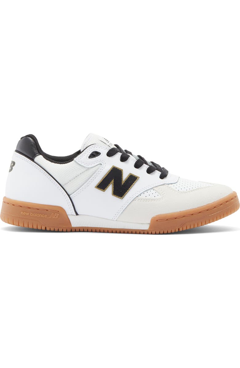 New Balance 600 Sneaker, Alternate, color, White/ Black