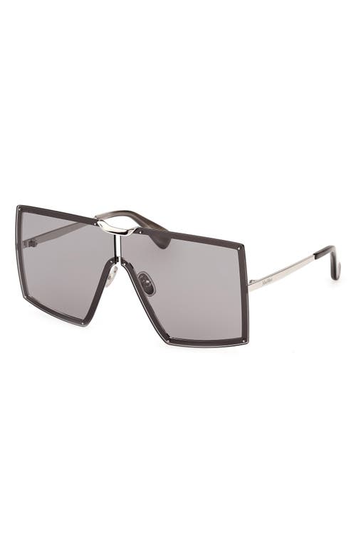 Max Mara 69mm Shield Sunglasses In Gray