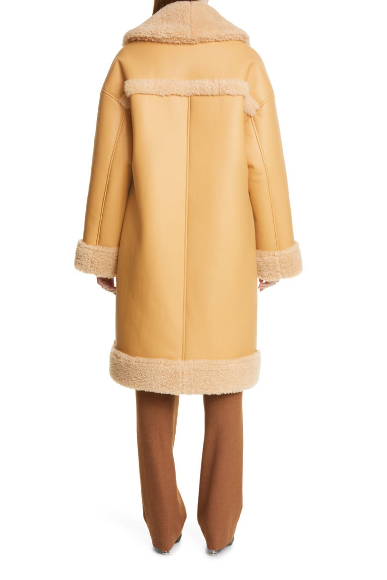 Brunswick Faux Shearling Coat, Alternate, color, SWEET SEED