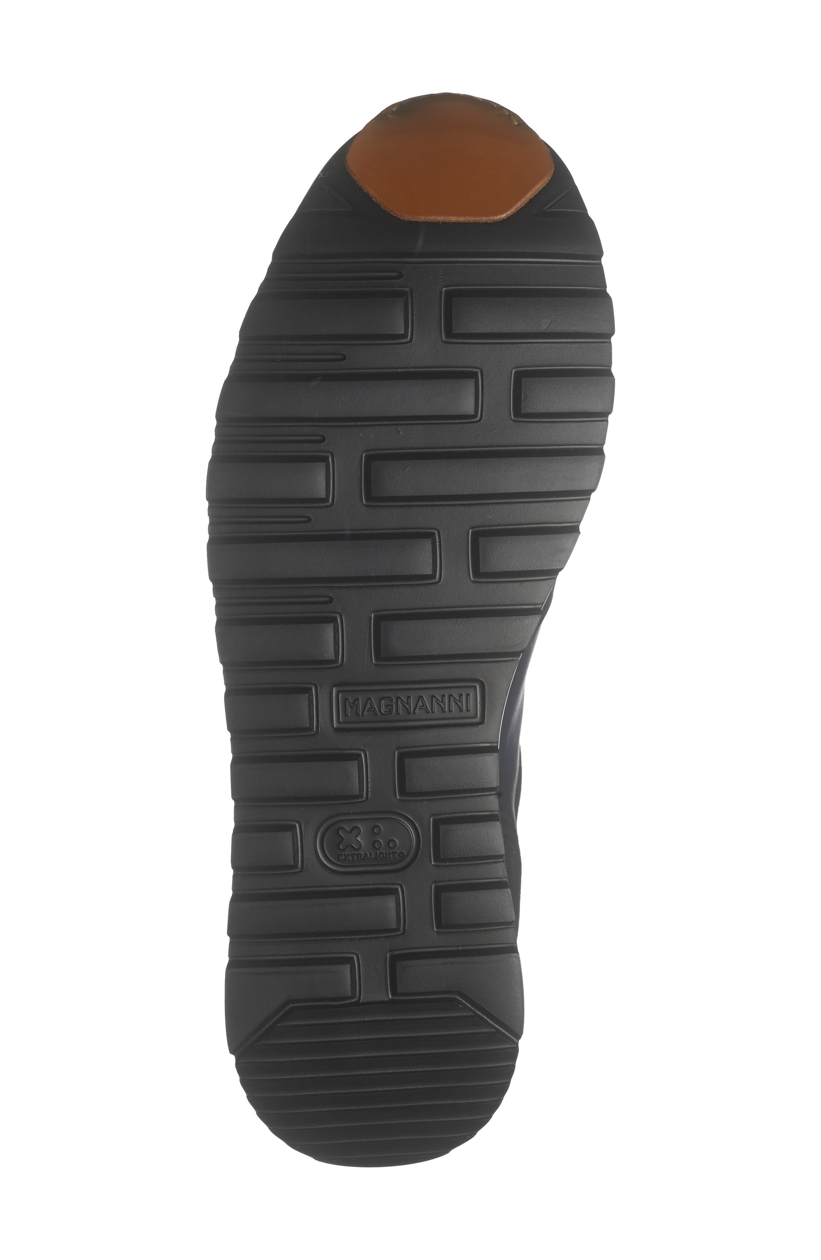 Magnanni Mixed Media Sneaker, Alternate, color, Navy