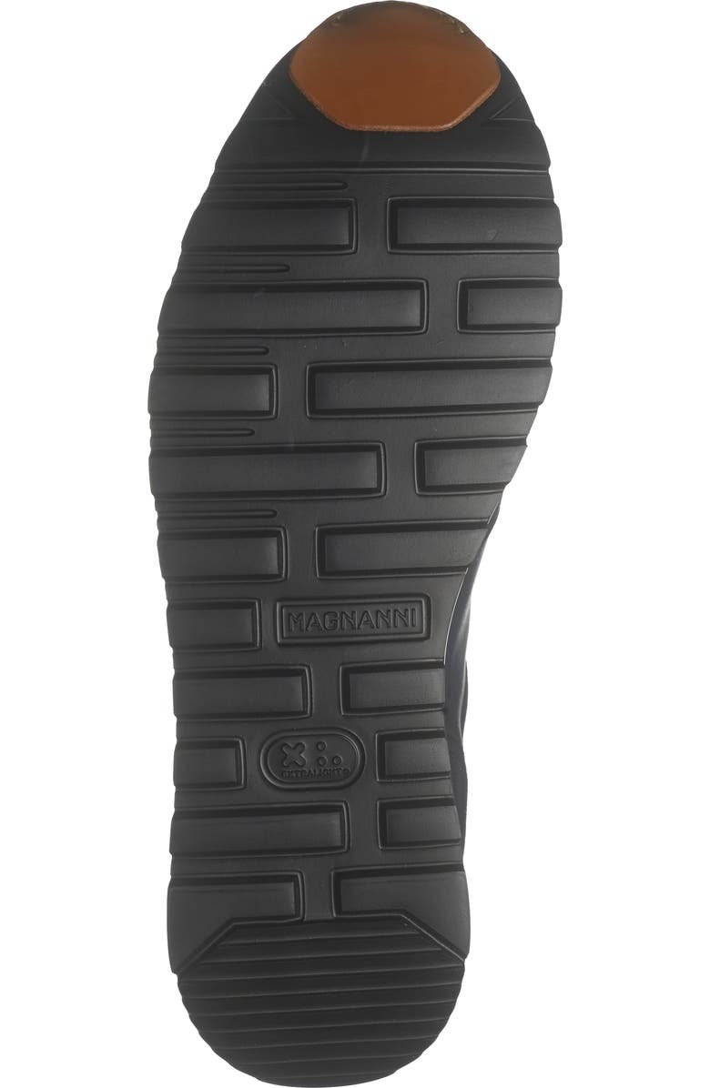 Magnanni Mixed Media Sneaker, Alternate, color, Navy