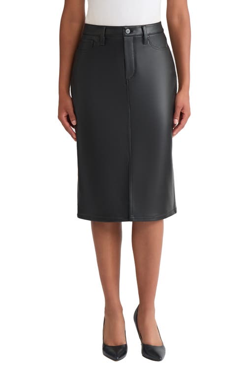 Jones New York Lexington Faux Leather Pencil Skirt In Black