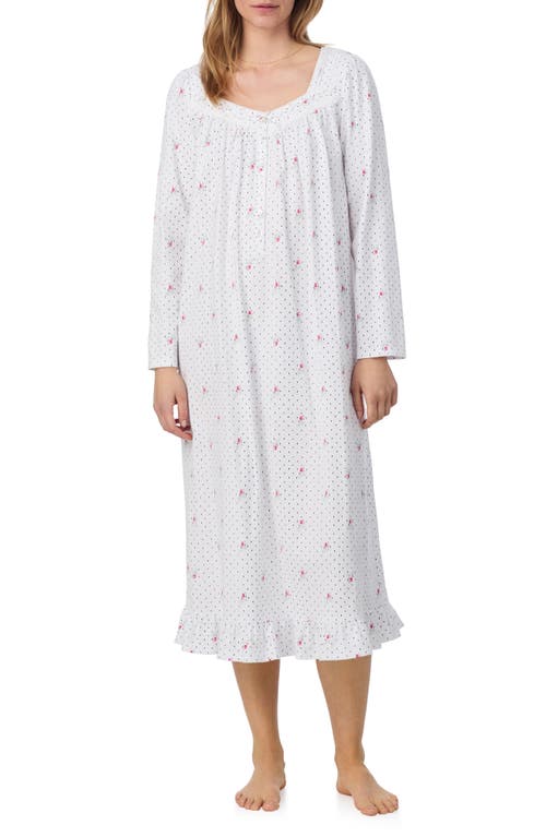 Eileen West Lace Trim Ballet Nightgown In White