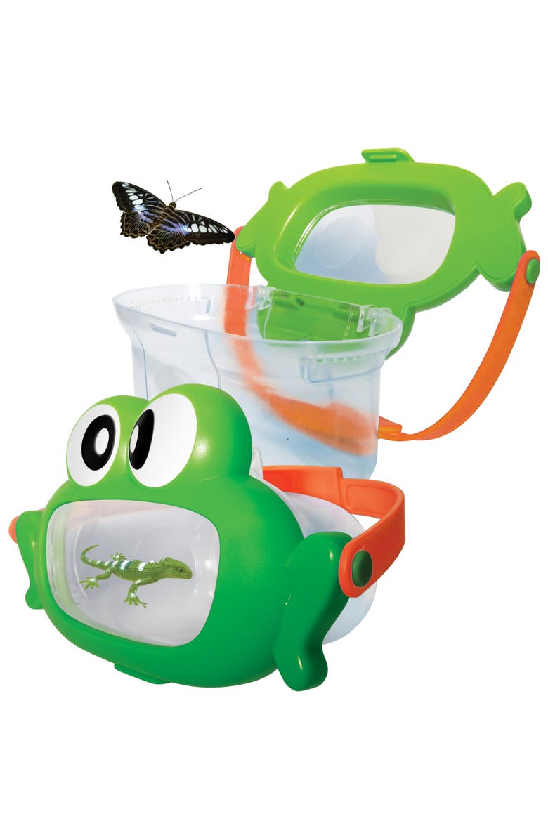 Nature Bound Critter Box, Frog Lid Insect Catcher with Magnified Windows Kids 3+, Main, color, Multicolored