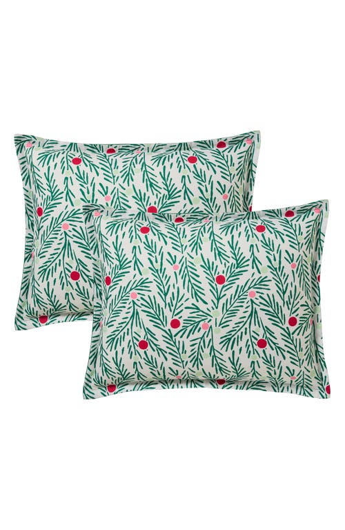 Hallmark Green Branches Comforter Set In Multi