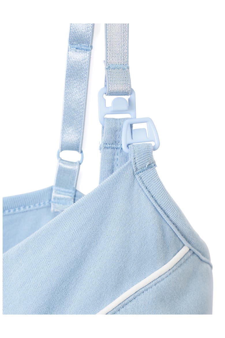 The Cozy Maternity Tank, Pants & Robe Set, Alternate, color, PERIWINKLE
