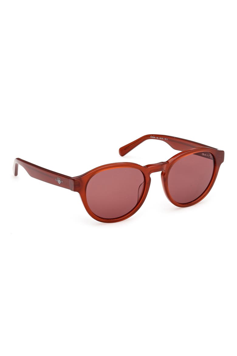 Round Sunglasses, Alternate, color, SHINY ORANGE / ROVIEX
