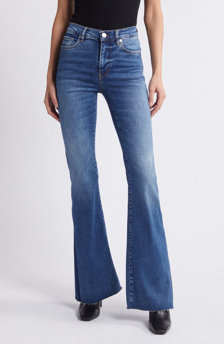 FRAME Le Easy Flare Raw Hem Jeans, Main, color,