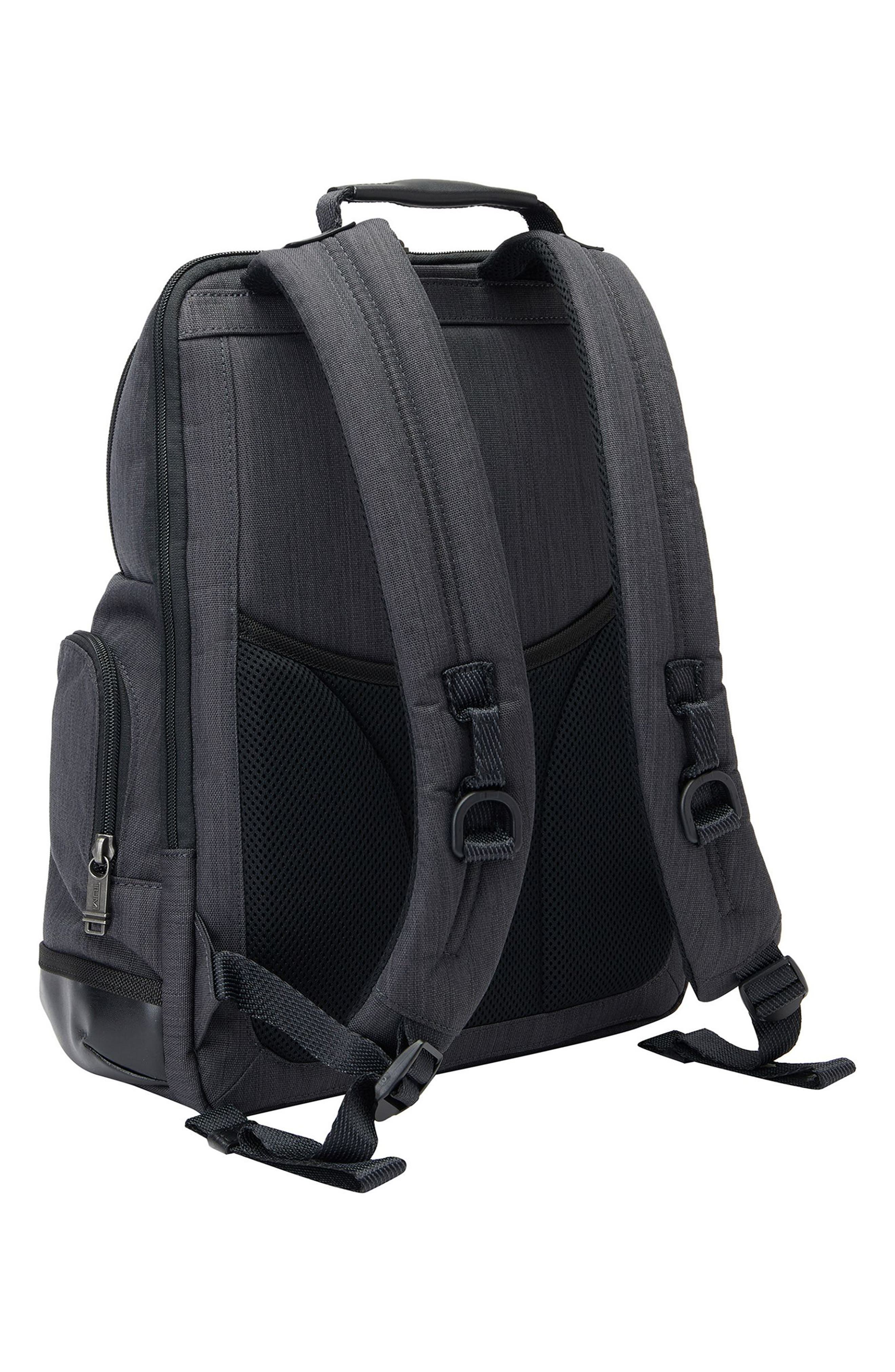 TUMI Parrish Leather Trimmed Backpack, Alternate, color, 