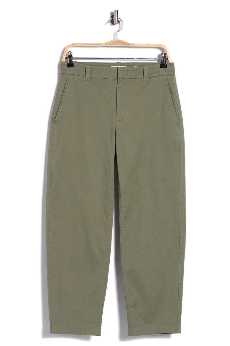 Washed Crop Chino Pants, Alternate, color, SEA FERN