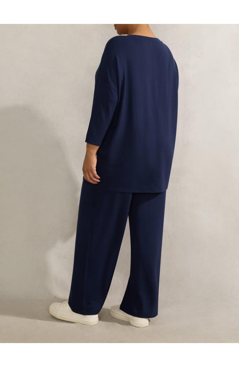 Live Unlimited Supersoft 3/4 Sleeve Top, Alternate, color, Navy