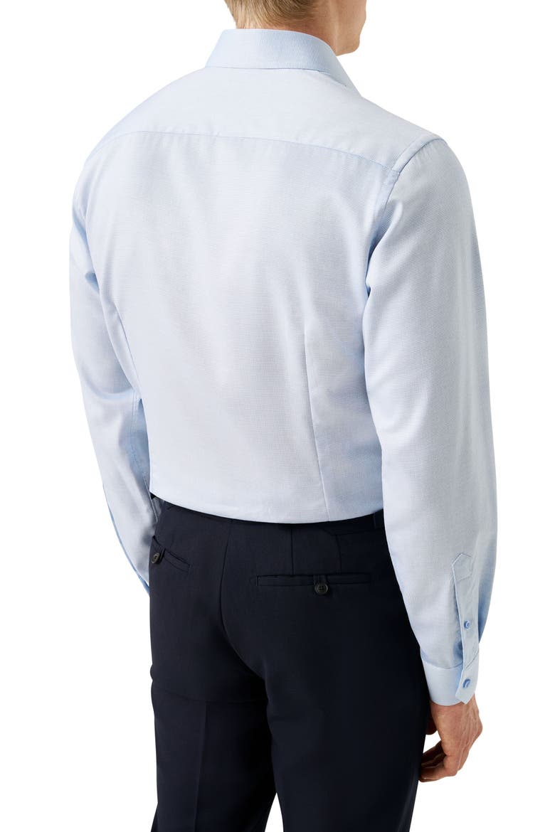 Contemporary Fit Blue Micropattern Cotton Dobby Dress Shirt, Alternate, color, LIGHT BLUE