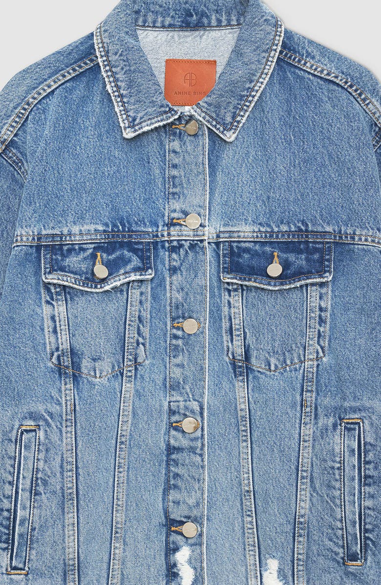 ANINE BING Rory Jacket, Alternate, color, Vintage Blue