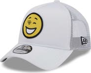New Era Men's New Era White Jacksonville Jaguars Happy A-Frame Trucker 9FORTY Snapback Hat