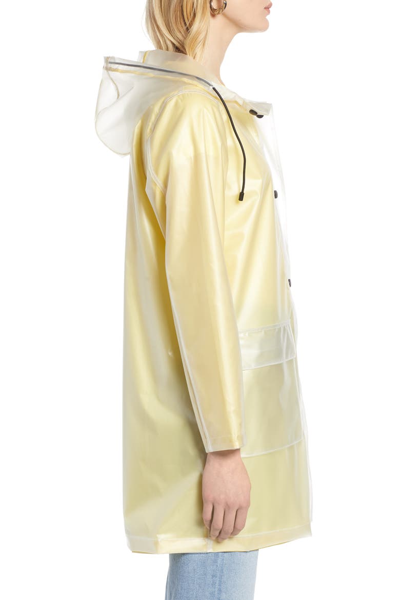 Patch Pocket Transparent Jacket, Alternate, color, YELLOW