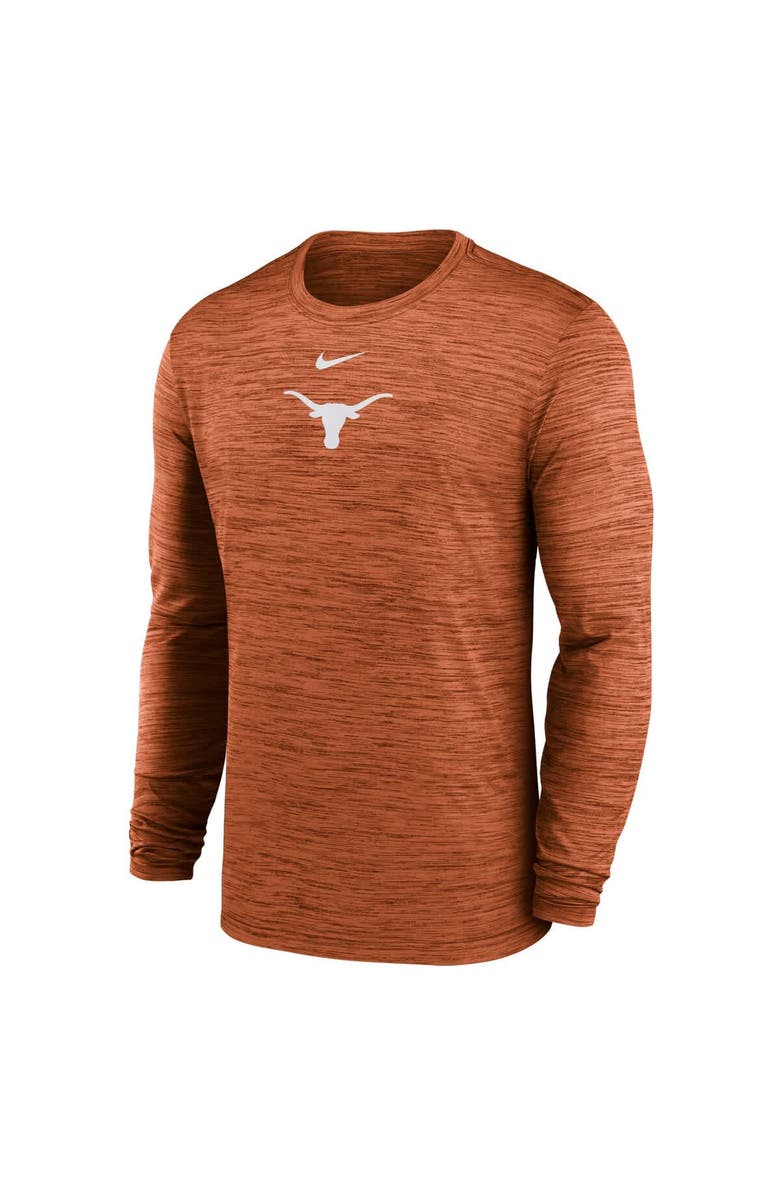 Nike Men's Nike Texas Orange Texas Longhorns 2025 Sideline Velocity Performance Long Sleeve T-Shirt, Alternate, color, 