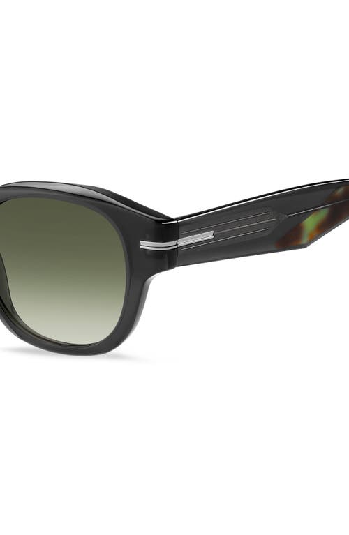 Hugo Boss Boss 48mm Gradient Small Rectangular Sunglasses In Black