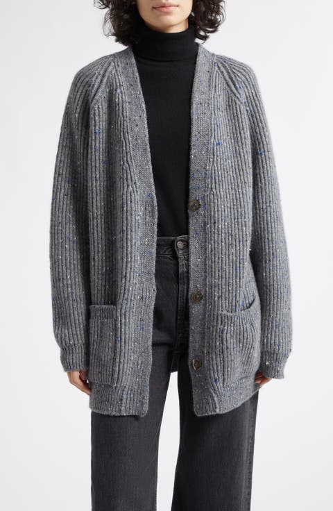 Norah Cashmere Donegal Rib Cardigan