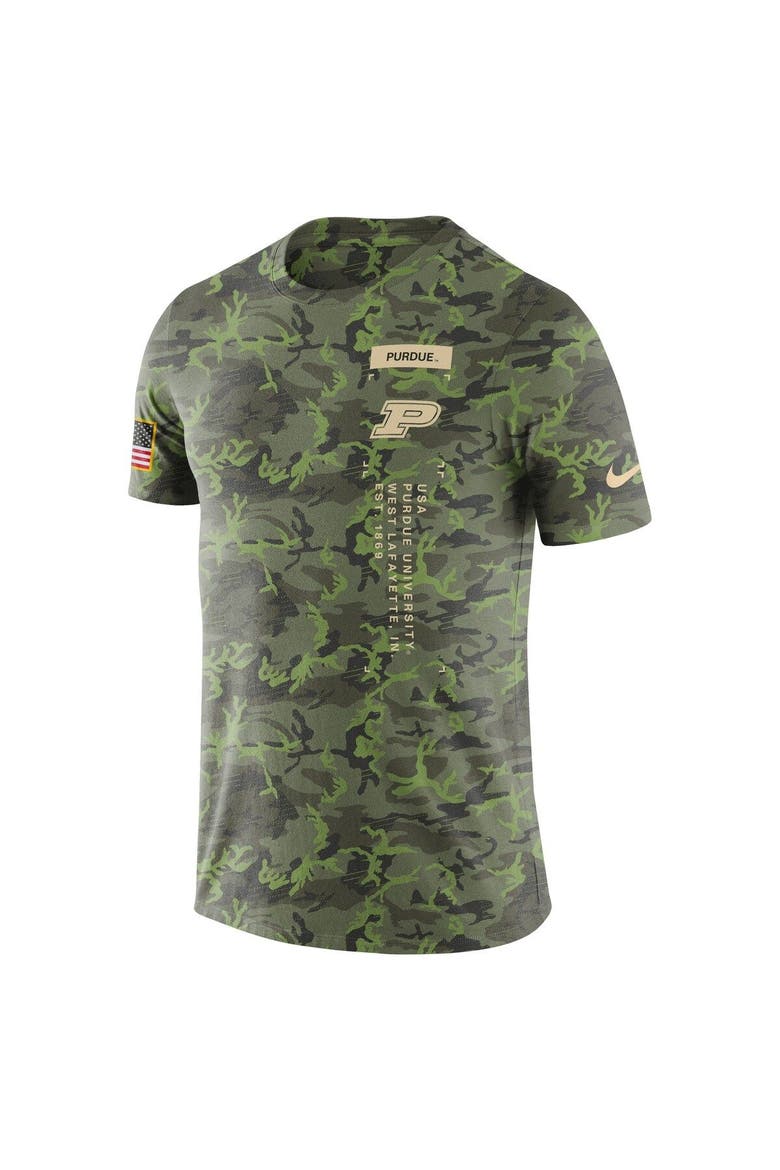 Men's Nike Camo Purdue Boilermakers Military T-Shirt, Alternate, color, Camo