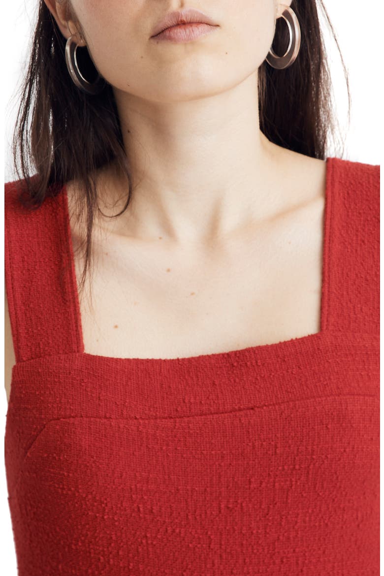 Texture & Thread Apron Bow Back Jumpsuit, Alternate, color, BRIGHT EMBER