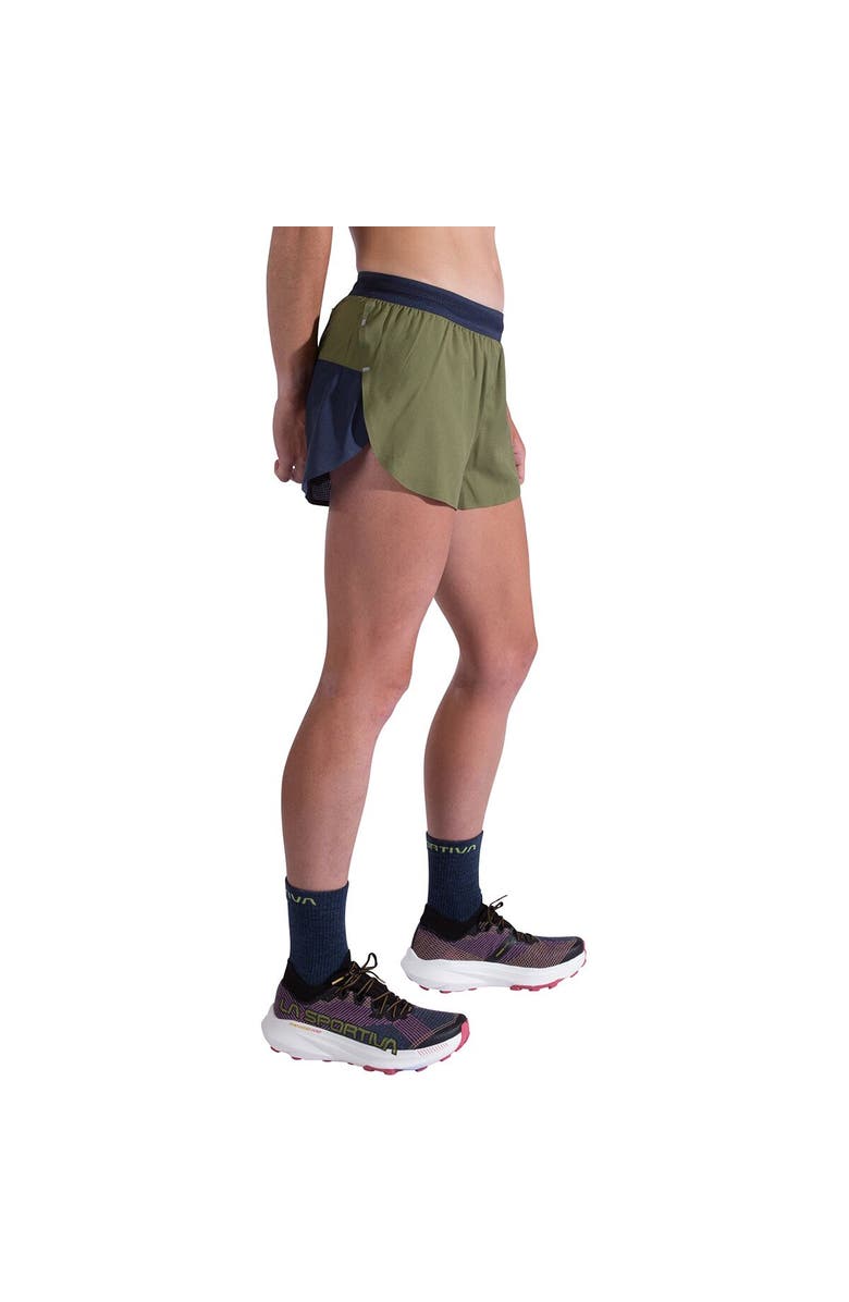 La Sportiva Pure 3In Short - Women's, Alternate, color, Cypress/Night Sky