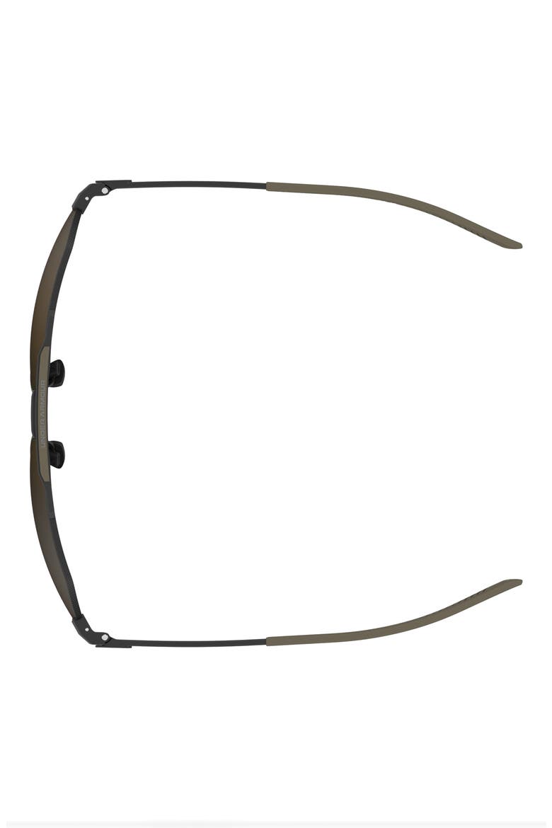 Honcho 60mm Aviator Sunglasses, Alternate, color, MATTE BLACK GREEN