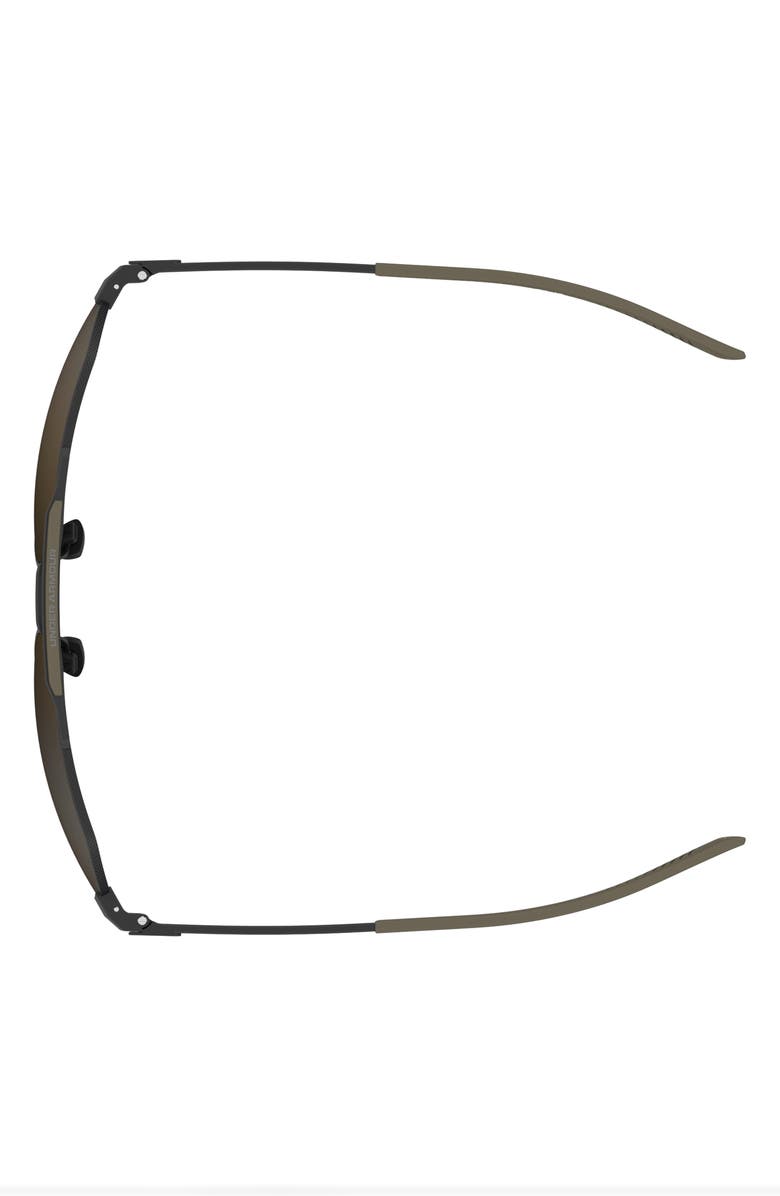 Under Armour Honcho 60mm Aviator Sunglasses, Alternate, color, Matte Black Green