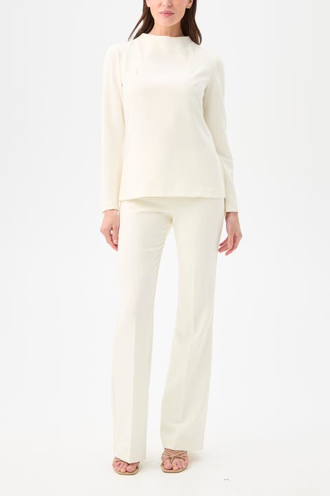 Baz High Neck Suiting Top