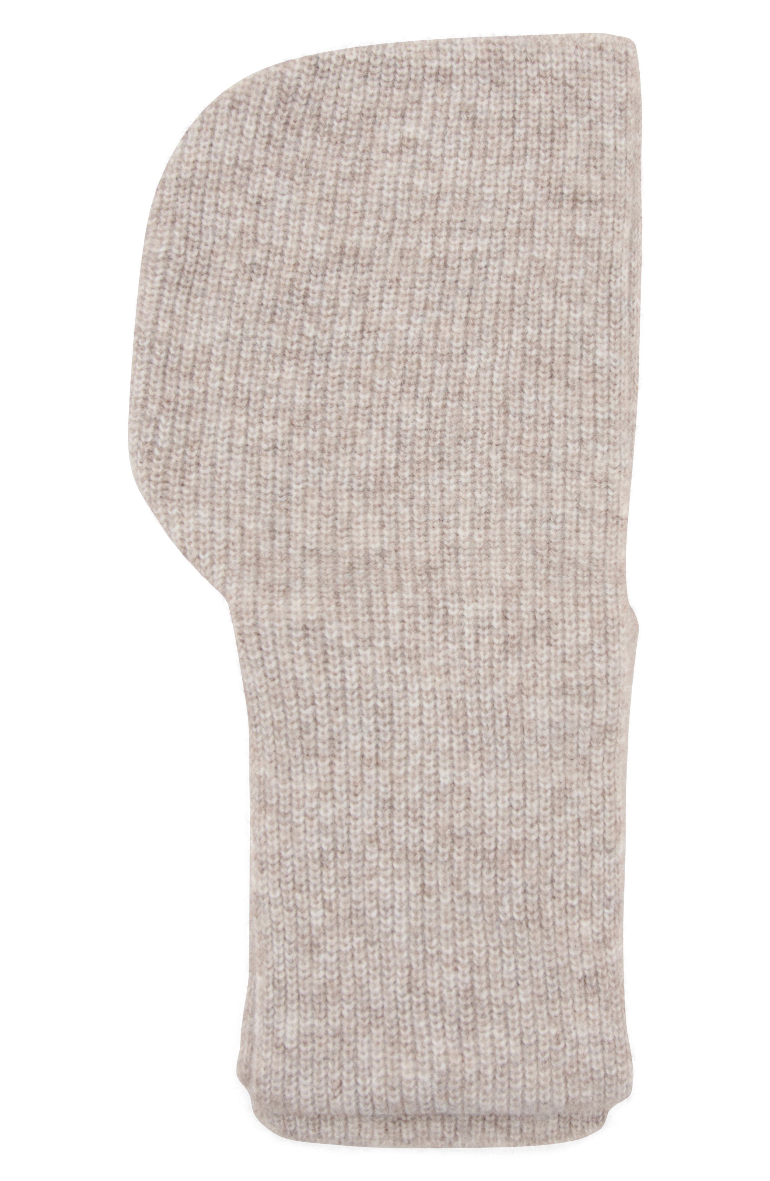 Mango Hooded Rib Scarf In Medium Brown