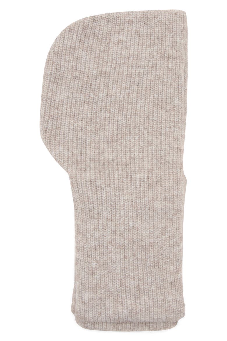 Hooded Rib Scarf, Main, color, MEDIUM BROWN