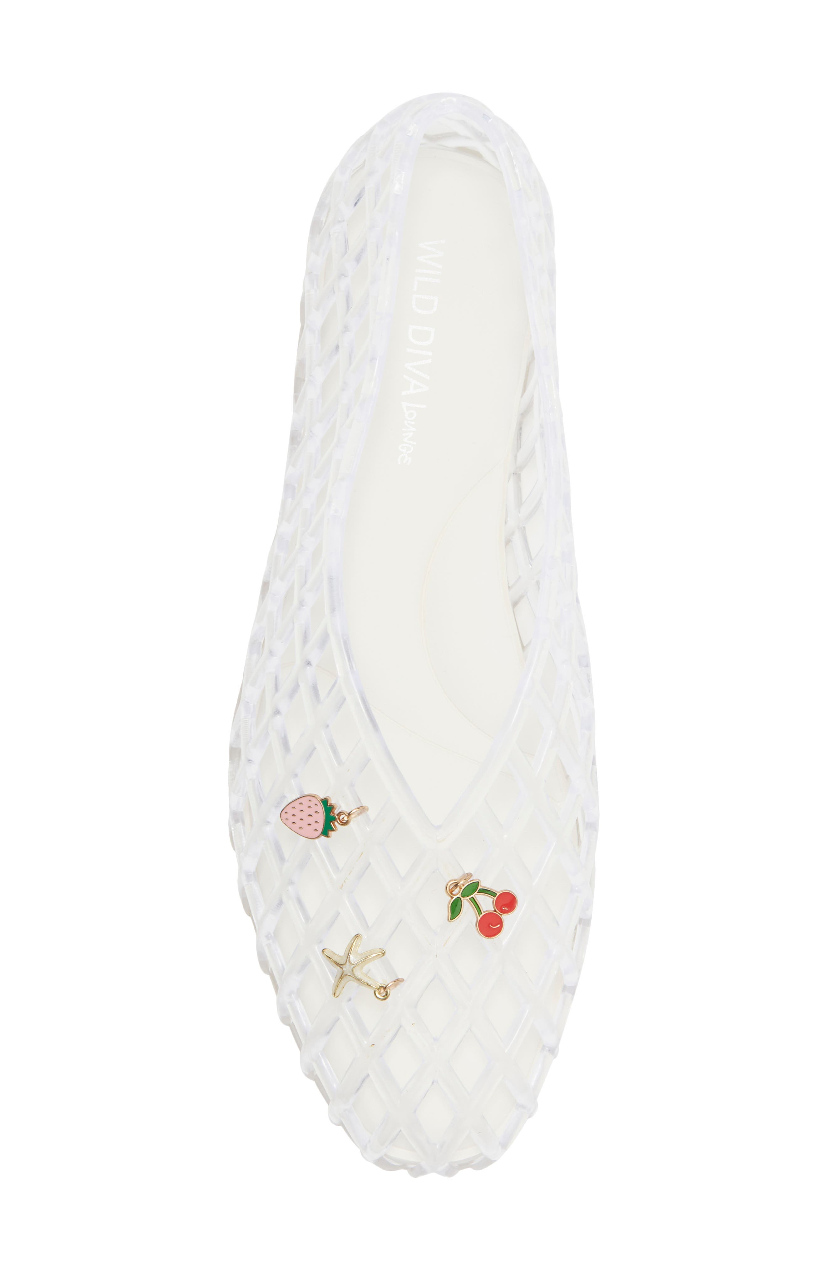 SUHANA JELLY FLATS, Alternate, color, CLEAR
