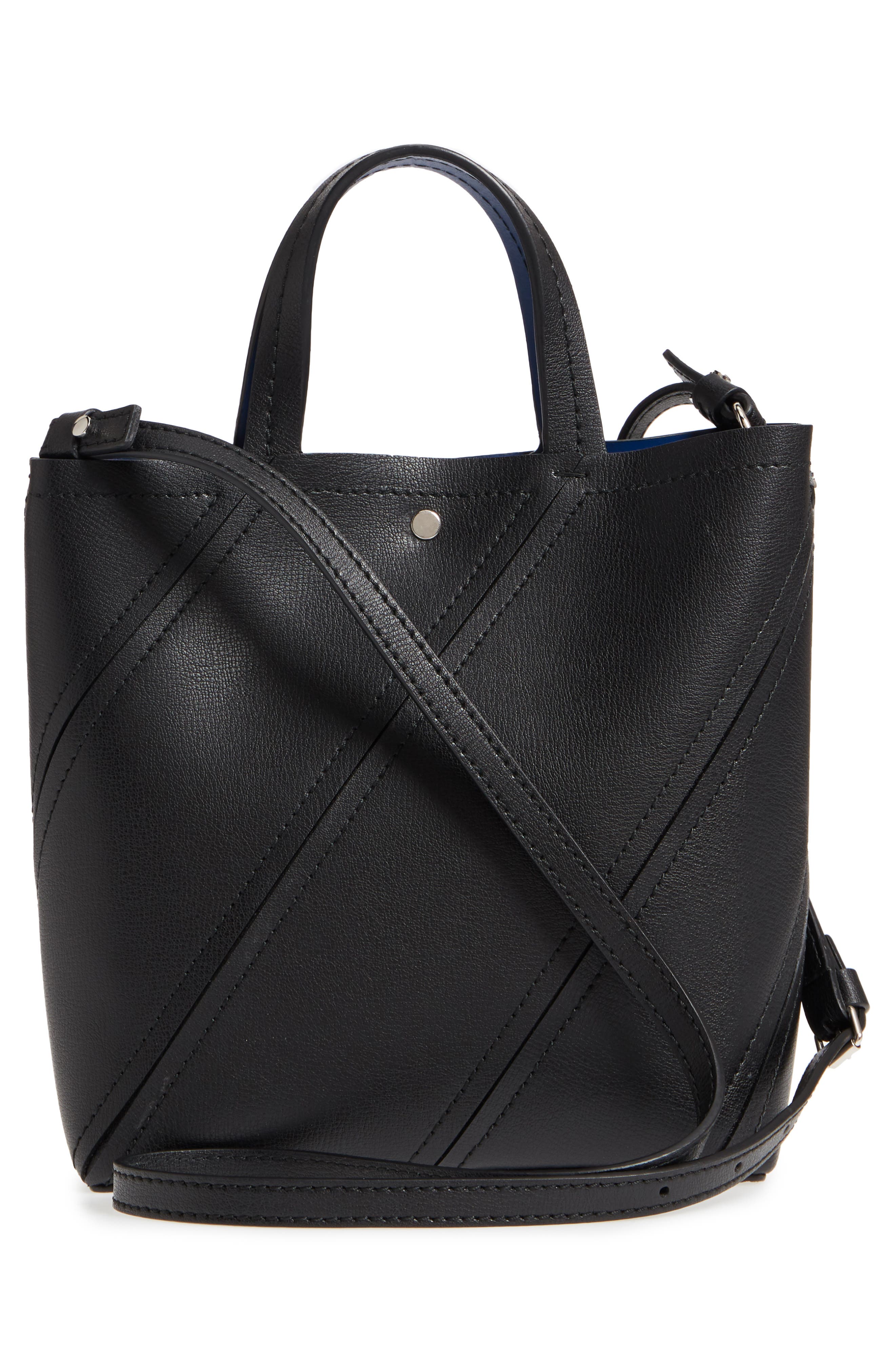 Proenza Schouler Mini Hex Whipstitch Calfskin Leather Tote, Alternate, color, 