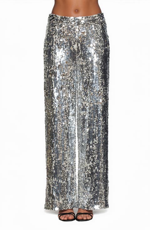 Illy Wide Leg Sequin Pants