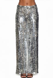 Alexia Admor Illy Wide Leg Sequin Pants