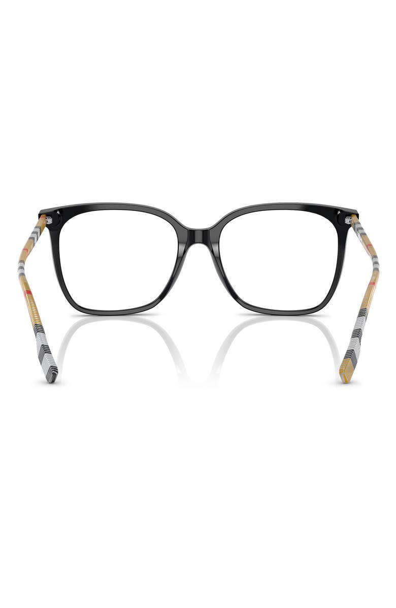 Burberry 54mm Square Optical Glasses, Alternate, color, Black / Demo Lens
