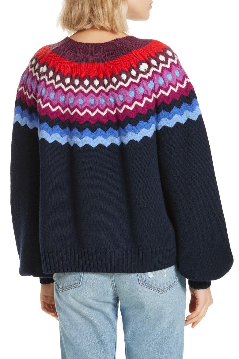 Karenya Sweater, Alternate, color, MIDNIGHT