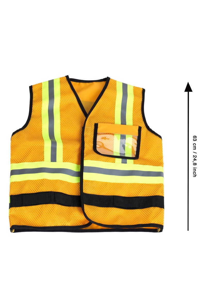 CAT Construction Worker Vest Yellow & Black 5Pc Set, Ags 3+, Alternate, color, Yellow