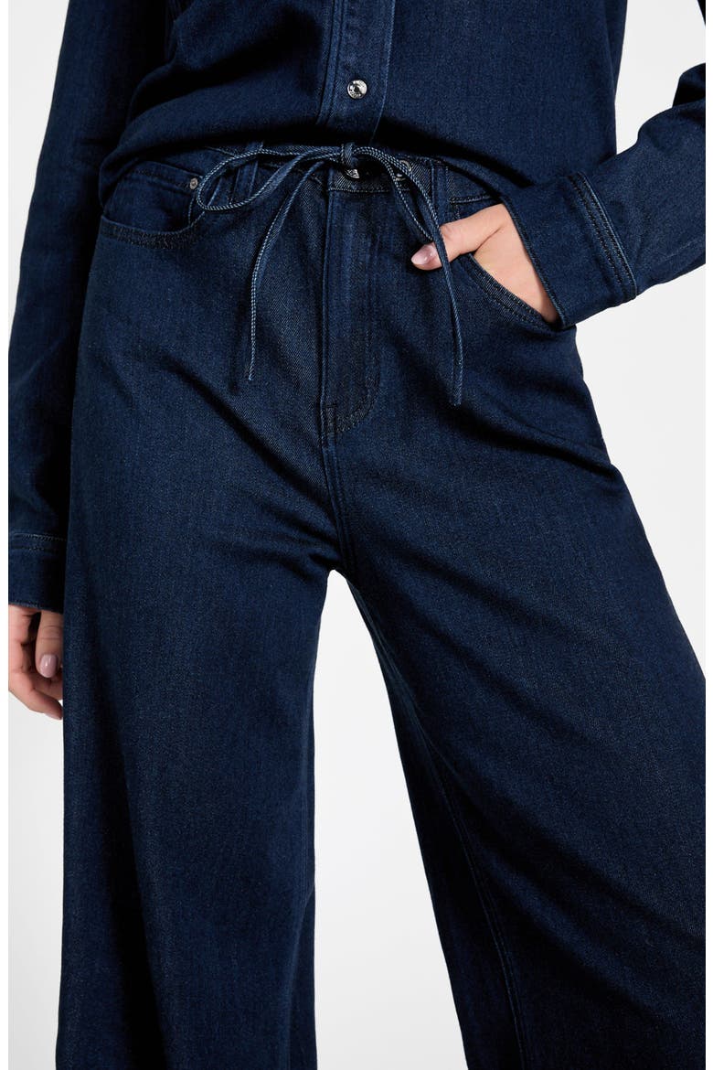 Blossom Drawstring Wide Leg Jeans, Alternate, color, OKLN-BRIGHT