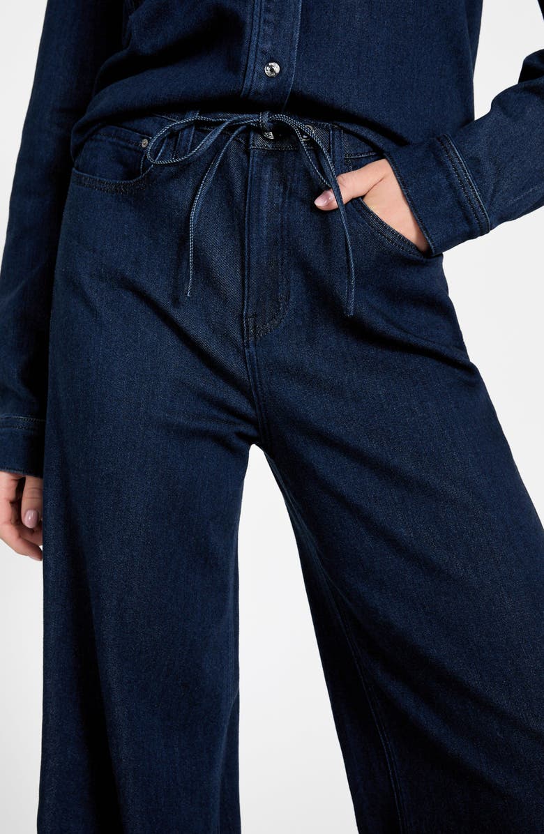 GUESS Blossom Drawstring Wide Leg Jeans, Alternate, color, Okln-Bright