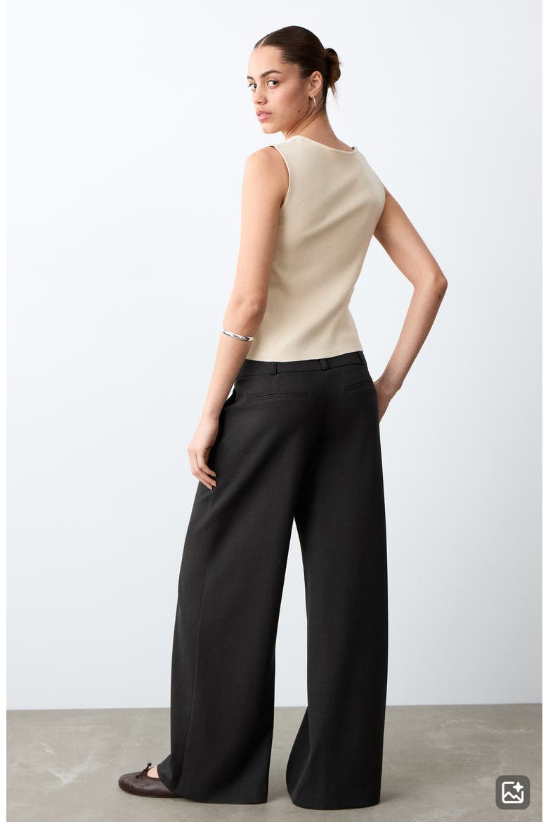 Straight Leg Suit Pants, Alternate, color, DARK HEATHER GREY