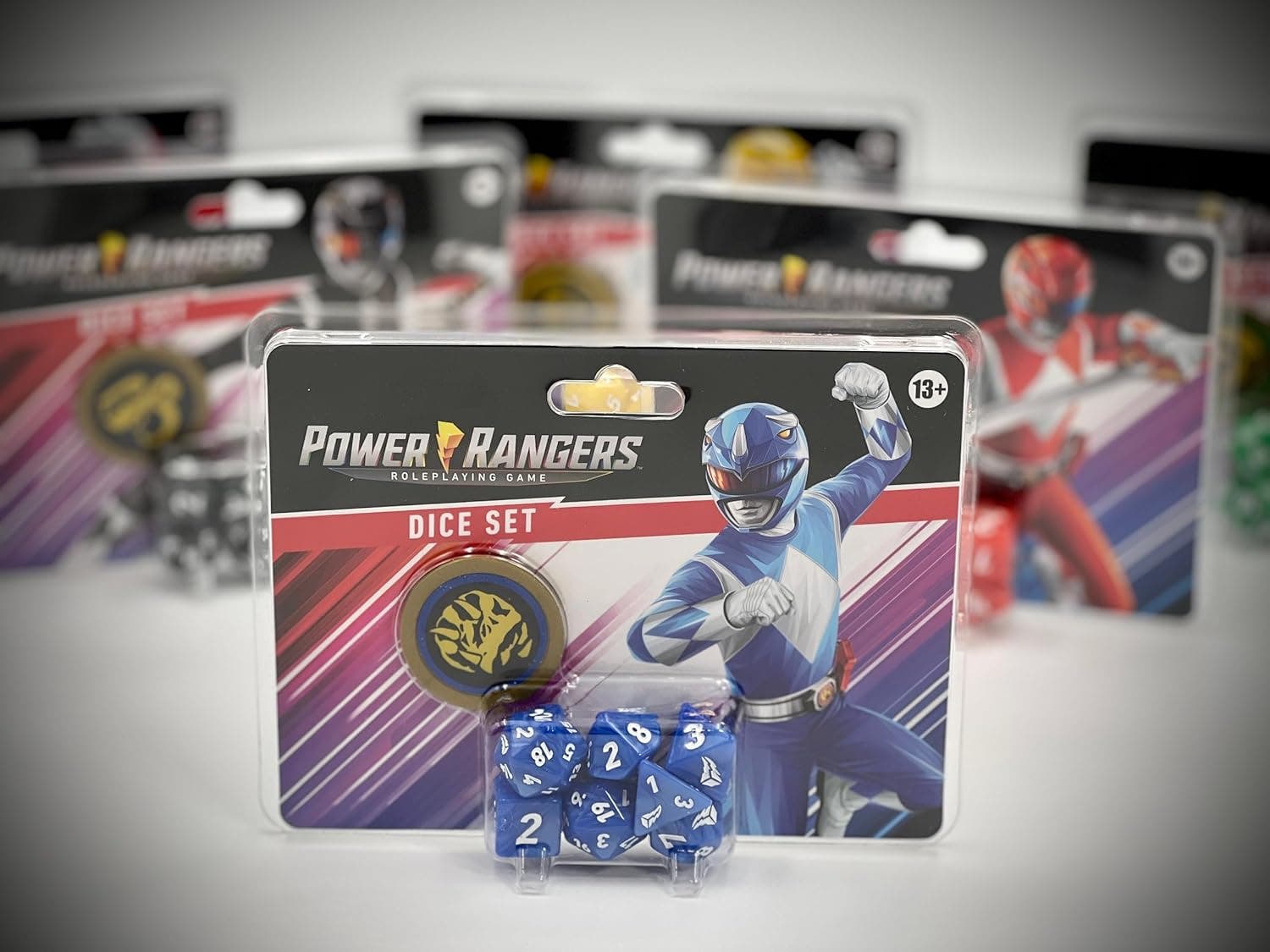 Renegade Game Studios Power Rangers Roleplaying Game Blue Dice Set ...